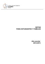 NOTAS PARA ESTUDIANTES Y FAMILIAS AÃ±o escolar 2012-2013