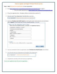 instructions - Christiana Care Health System