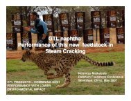 GTL naphtha: Performance of this new ... - CMT Conferences