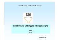 REFERÊNCIAS e CITAÇÕES BIBLIOGRÁFICAS APA - ESEC