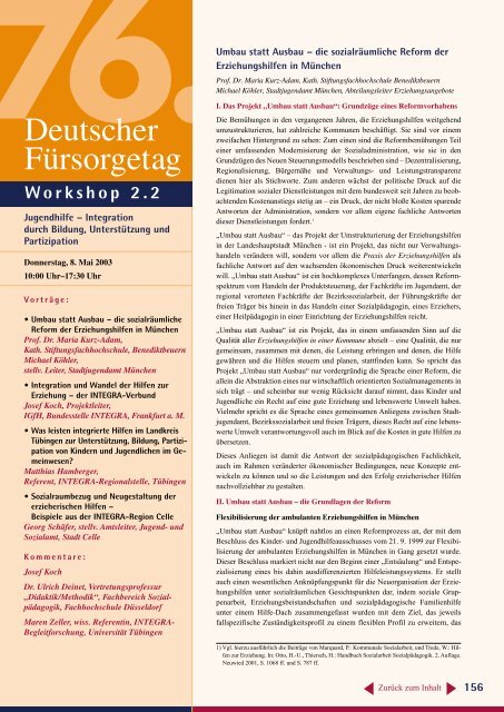 Workshop 1.6 - Deutscher Verein für öffentliche und private Fürsorge
