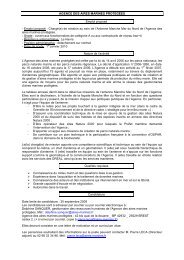 AGENCE DES AIRES MARINES PROTÃGÃES Emploi proposÃ© ...