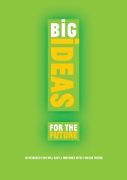 Big Ideas for the Future - Research Councils UK