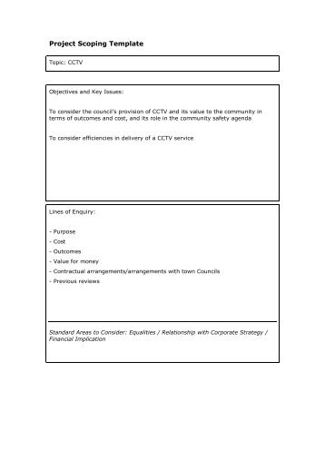 CCTV Project Scoping Template , item 11. PDF 38 KB