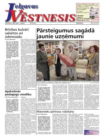 2008. gada 7.augusts. Nr.32(64) - Jelgavas VÄstnesis