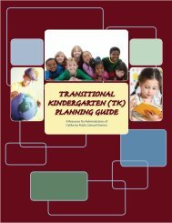 transitional kindergarten (tk) planning guide - California County ...