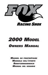 2000 MODEL - Fox