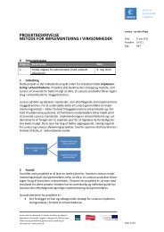projektbeskrivelse metode for implementering i virksomheder - cuneco