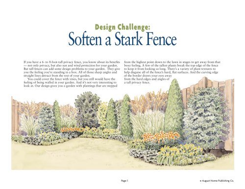 Soften A Stark Fence Garden Gate Magazine