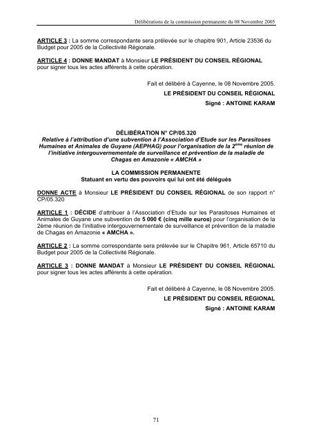 4ème trimestre - Région Guyane