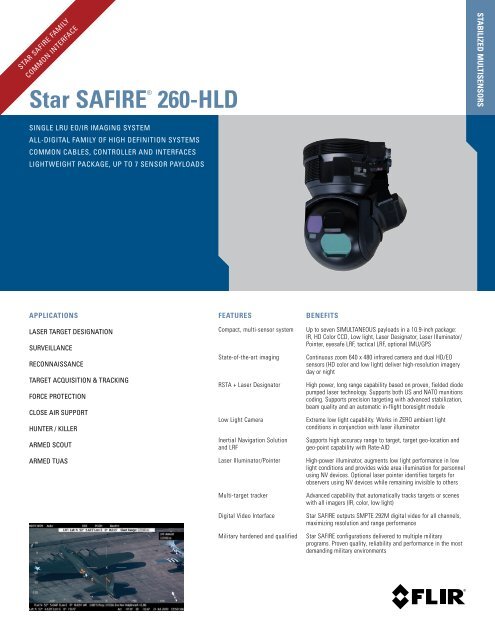 Star SAfIre® 260-HLd - FLIR.com - FLIR Systems