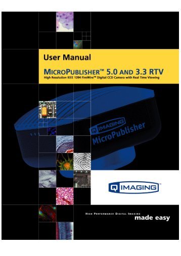 MicroPublisher RTV User's Manual - QImaging