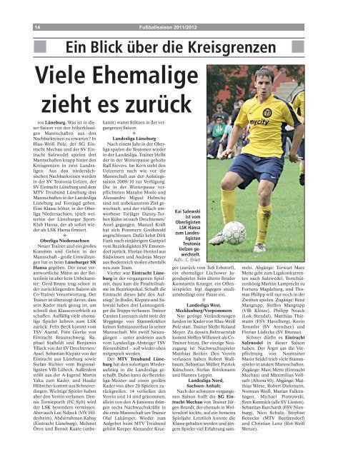 Spielpläne - Elbe-Jeetzel-Zeitung