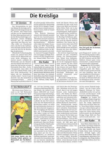Spielpläne - Elbe-Jeetzel-Zeitung