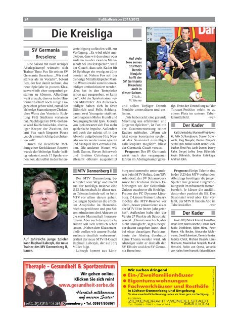 Spielpläne - Elbe-Jeetzel-Zeitung