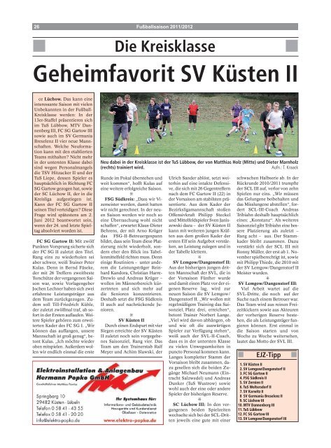 Spielpläne - Elbe-Jeetzel-Zeitung