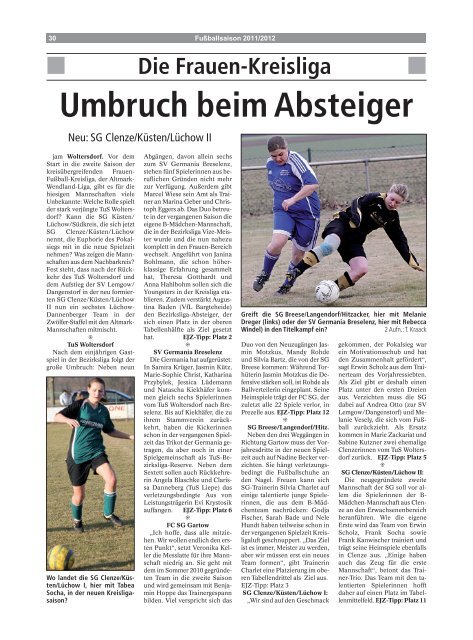 Spielpläne - Elbe-Jeetzel-Zeitung