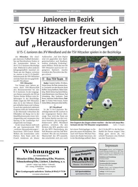 Spielpläne - Elbe-Jeetzel-Zeitung