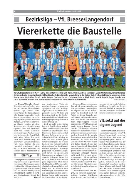 Spielpläne - Elbe-Jeetzel-Zeitung