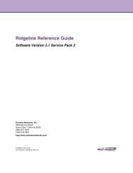 Version 3.1 SP2 Reference Guide - Extreme Networks