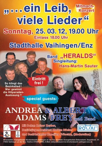 „HERALDS“ Singleitung: Hans-Martin Sauter special guests