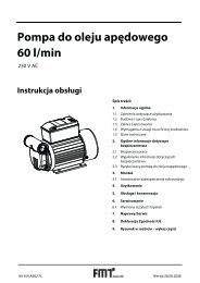 Pompa do oleju apÃ„Â™dowego 60 l/min - FMT Swiss AG