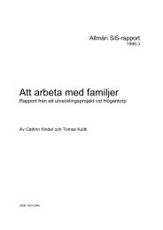 1995:3 Att arbeta med familjer - Statens Institutionsstyrelse