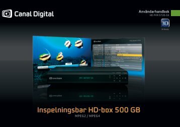 Inspelningsbar HD-box 500 GB - Canal Digital