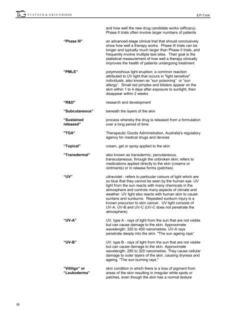 EPITAN - Clinuvel Pharmaceuticals