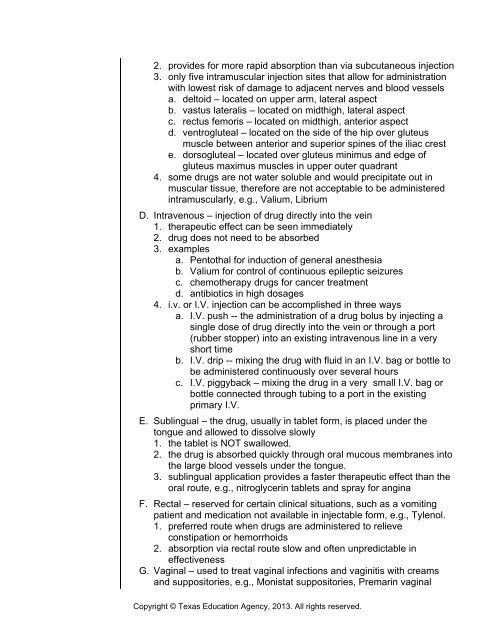 Routes of Administration