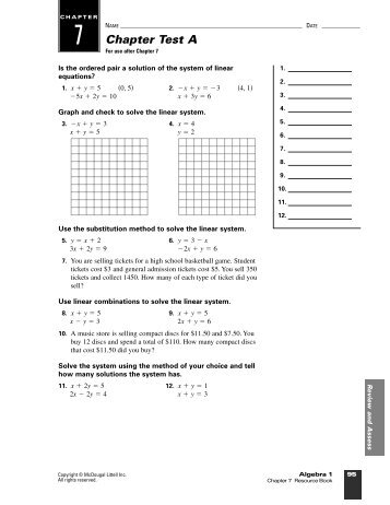 Review A Chapter 7 - NOHS Teachers