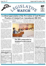 Legislative Watch Issue No. 37 English Version - Aurat Foundation