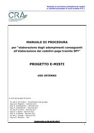 Manuale stipendi personale di ruolo - gdl EMISTI - Cra