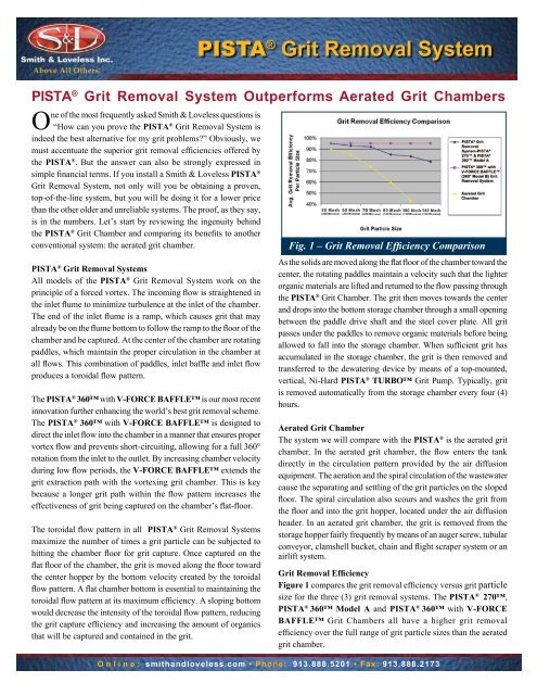 PISTA® Grit Removal System - Smith & Loveless Inc.