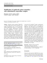 Modification of multiwall carbon nanotubes with ruthenium(II ...