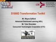 S1000D Transformation Toolkit - Advanced Distributed Learning