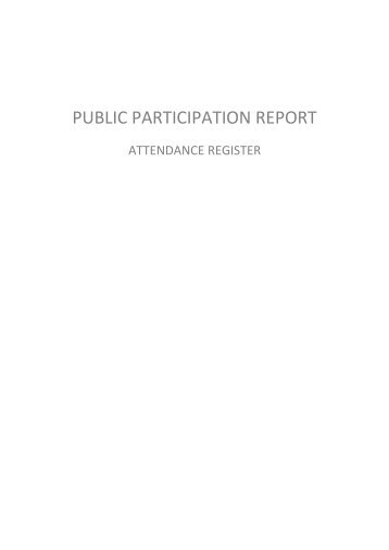 Public Participation Report_Public Meeting.pdf - Royal HaskoningDHV