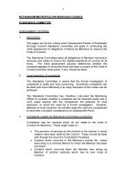 Standards Committee - Assessment Criteria , item 20. PDF 31 KB