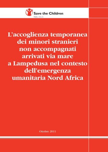 L'accoglienza temporanea dei minori stranieri non accompagnati ...