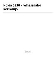 Nokia 5230 - FelhasznÃ¡lÃ³i kÃ©zikÃ¶nyv - A LegÃºjabb Mobiltelefonok ...