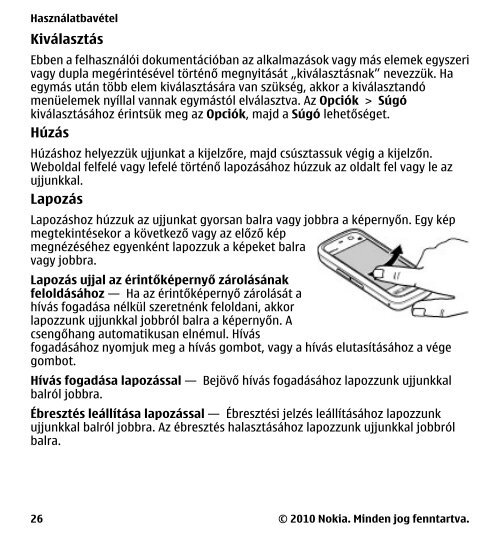 Nokia 5230 - FelhasznÃ¡lÃ³i kÃ©zikÃ¶nyv - A LegÃºjabb Mobiltelefonok ...