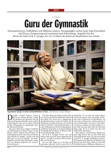 B.K.S. Iyengar im Spiegel - Yoga Hamburg