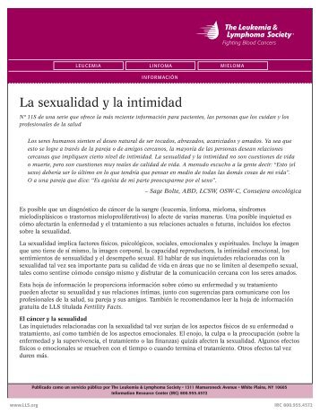 11S - Sexuality SPA.indd - The Leukemia & Lymphoma Society