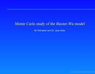 Monte Carlo study of the Baxter-Wu model - Computational Physics ...