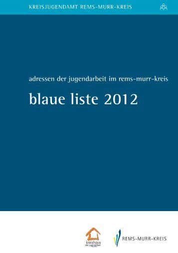 Download Blaue Liste 2012 [.pdf] - Kreisjugendring Rems-Murr