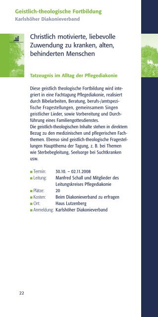 Fortbildung für Diakoninnen und Diakone - Bildungsportal der ...