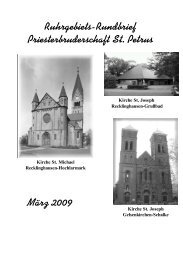 Bitte hier klicken - Priesterbruderschaft St. Petrus