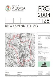 Regolamento edilizio - Comune di Villorba