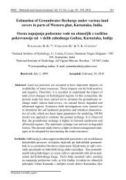 Estimation of Groundwater Recharge under various land ... - RMZ