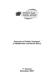 Overview of Public Transport in Middle-East and North ... - Euromedina